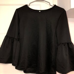 Ruffle sleeve blouse